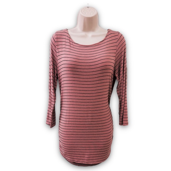 Motherhood Maternity Tops - Motherhood Maternity Size M Blush Nude Pink Ruched Soft Jersey Knit Tunic Top